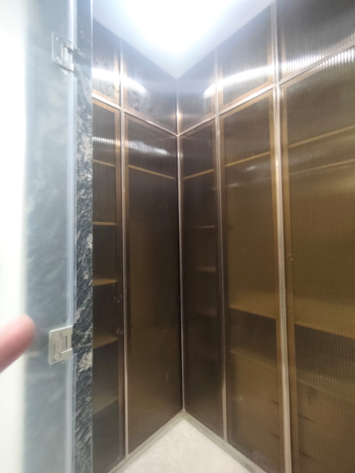 Fluted Glass Wardrobe